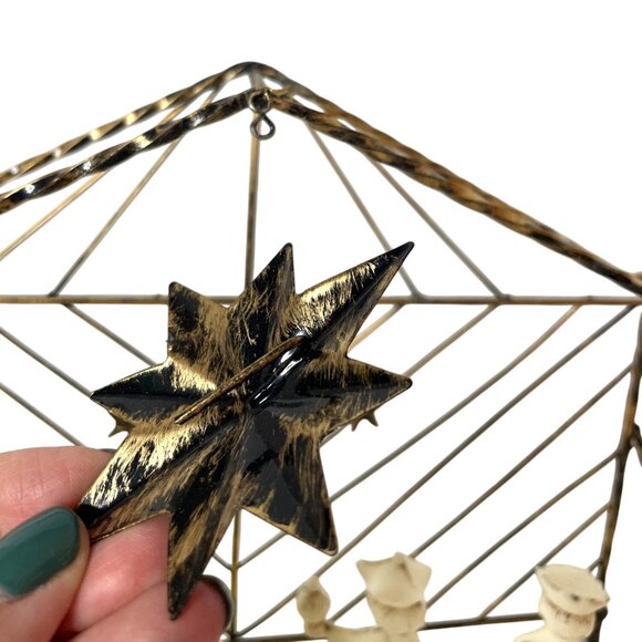 Vintage 60's Sigillo Garanzia Italian Nativity Set 10 Pc Ivory White Plastic MCM - Picture 4 of 7